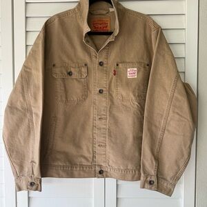 Levi's Tan Canvas Military Field Jacket -New